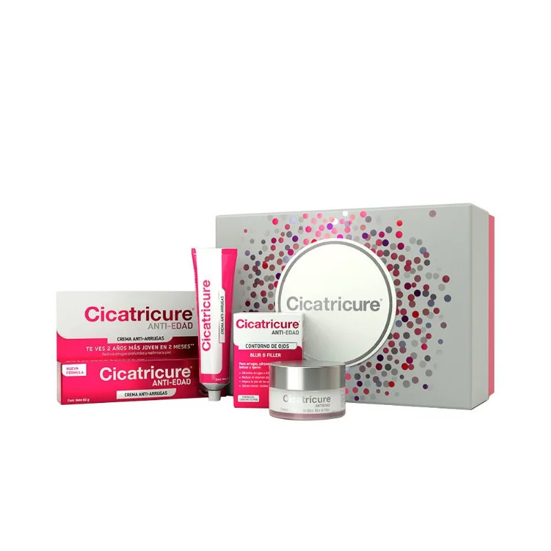 Kit Cicatricure Crema Antiarrugas y Contorno de Ojos con Caja