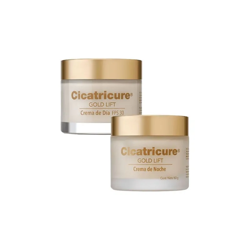 Kit Cicatricure Gold Lift Crema Día/noche Caja con 2 Frascos con 50 G C/u