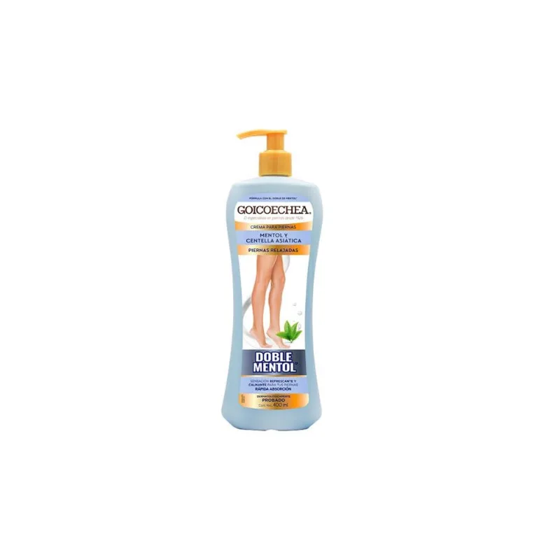 Goicochea Centella Asiática y Doble Mentol Frasco con 400 Ml