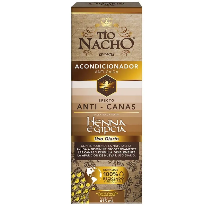 Acondicionador TÍO NACHO Efecto Anti-Canas Frasco 415ml