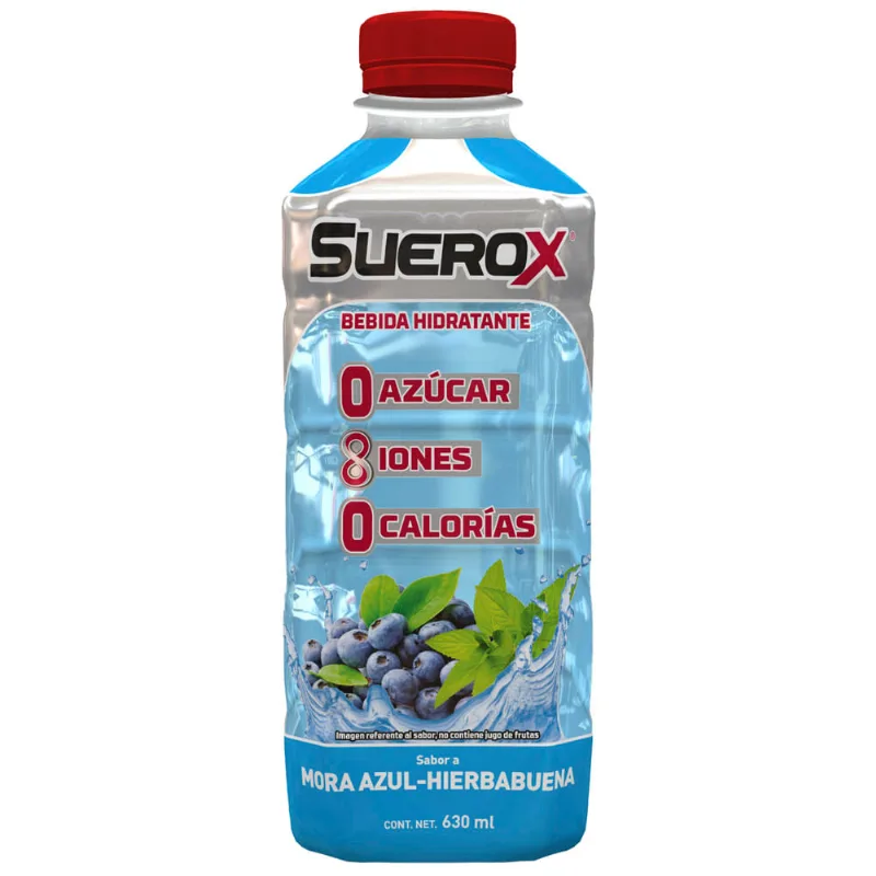 Bebida Rehidratante SUEROX Sabor a Mora Botella 630ml