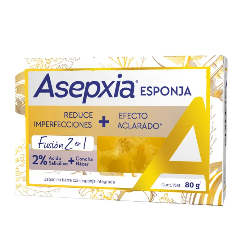 Jabon en Barra Asepxia Esponja x 80 g