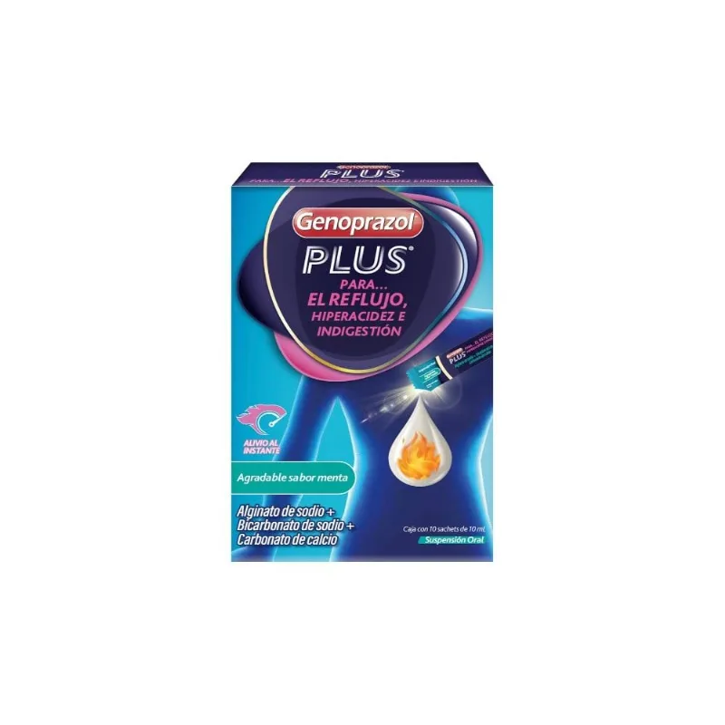 Genoprazol Plus Sabor Menta 10 Sachets