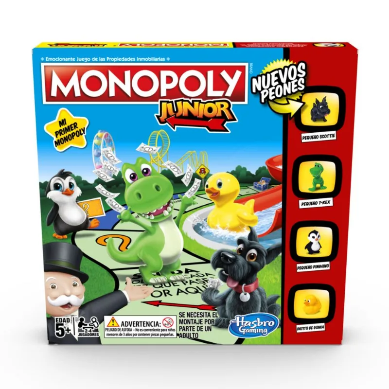 Juego de mesa Monopoly Junior con animales