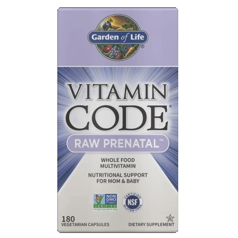 Pré-natal Raw Vitamina | 180 Cápsulas (jardim Da Vida)