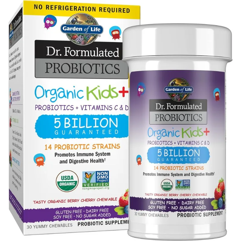Probióticos Kids 5 Billion Garden Of Life 30 Unidades