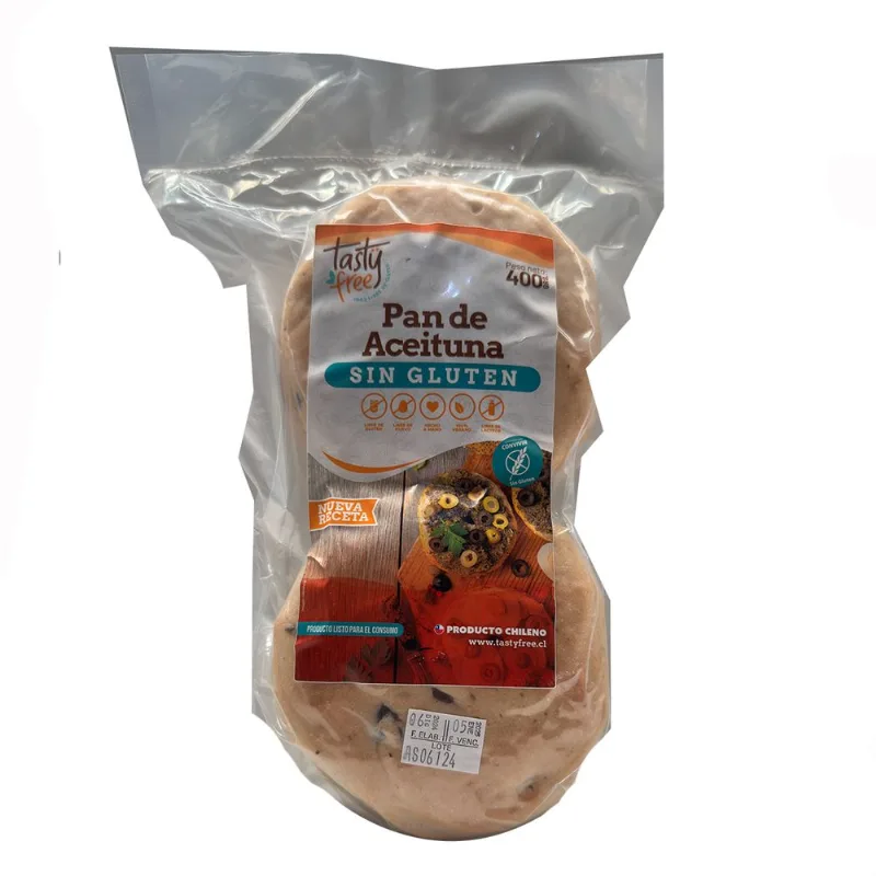 Pan Aceituna Sin Gluten TastyFree 400 g 4 un.