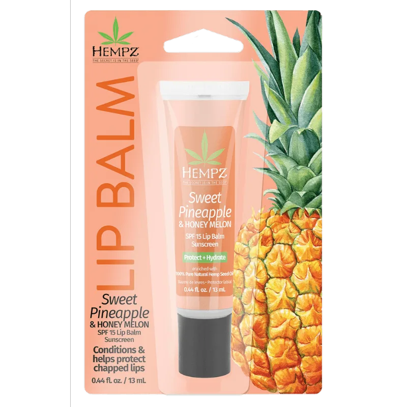 Bálsamo Labial Hempz Sweet Pineapple &amp; Honey Melon Spf 15 13ml