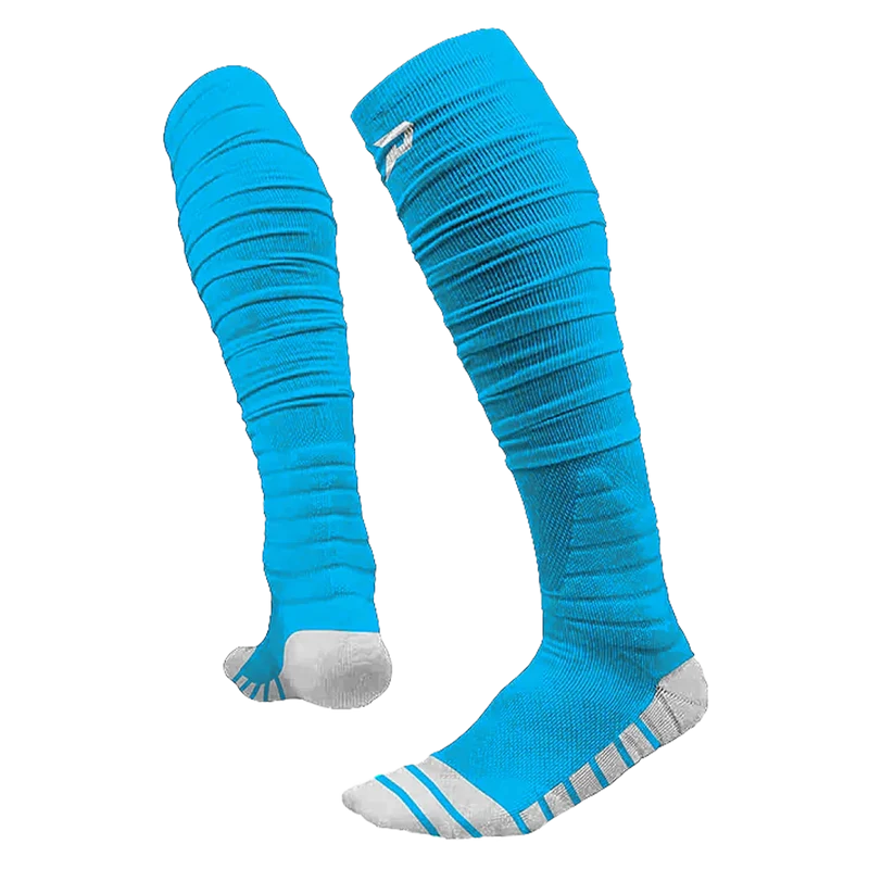 Phenom Elite Quantum Knit Extra Long Padded Scrunch Socks Columbia Blue / Youth