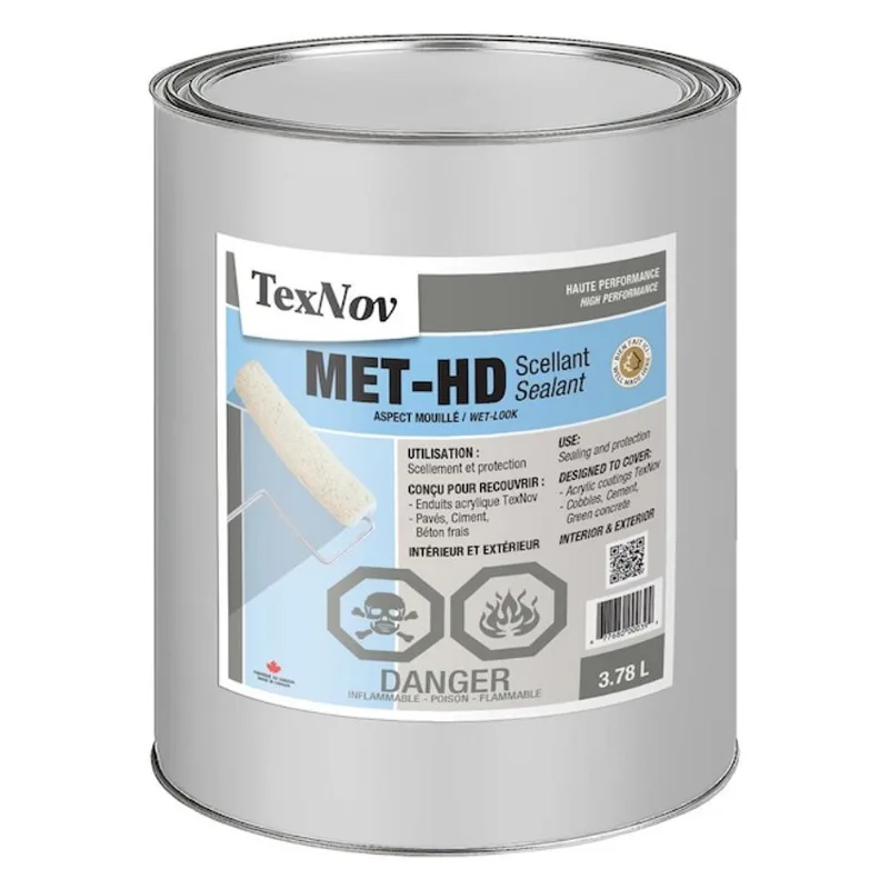 TexNov MET-HD High Performance Wet-Look Sealant - 3.78-L