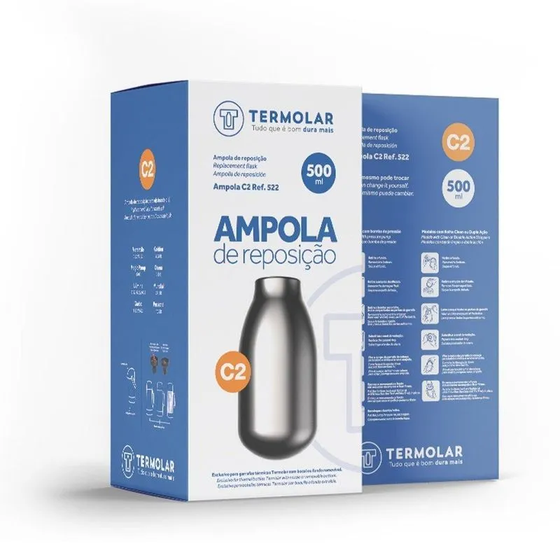 Ampola De Reposição Para Garrafa Térmica 500ml Termolar