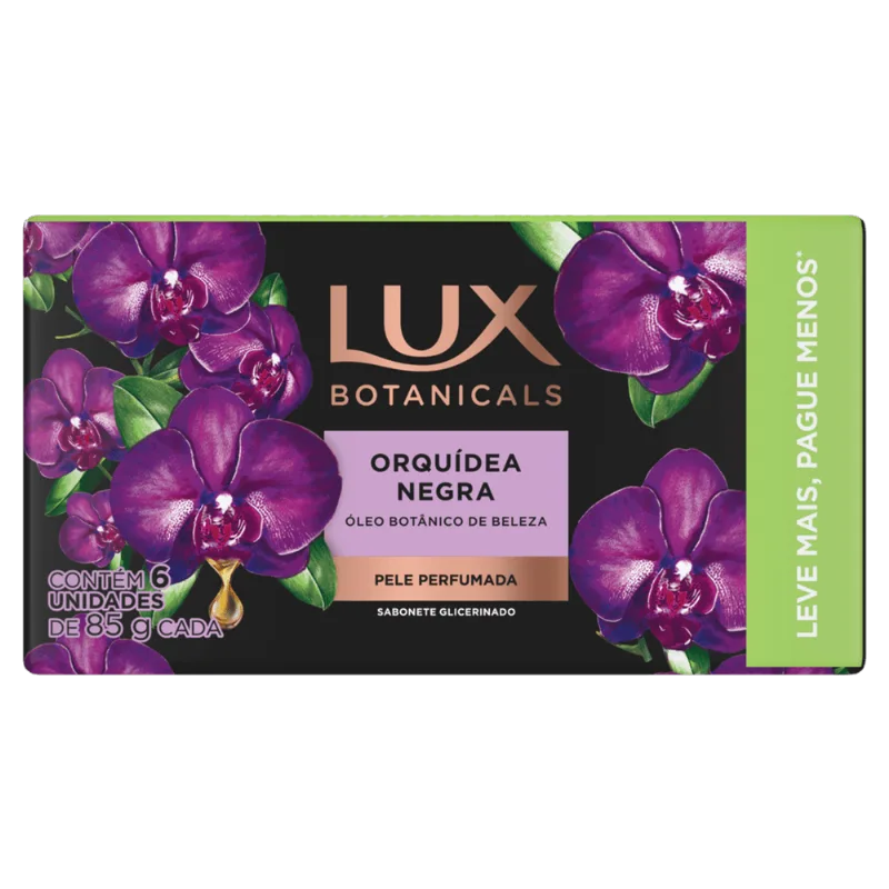 Sabonete em Barra Lux Botanicals de Glicerina Orquídea Negra 85g - 6 Unidades