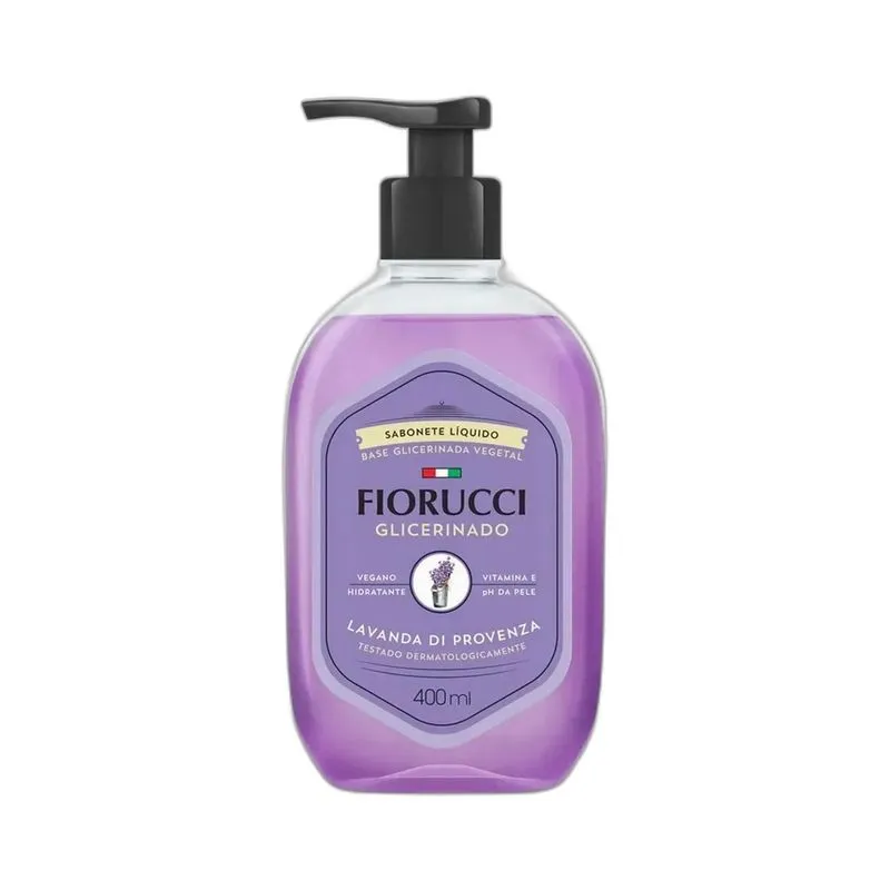 Sabonete Líquido Fiorucci Glicerinado Lavanda Di Provenza 400ml CX 6