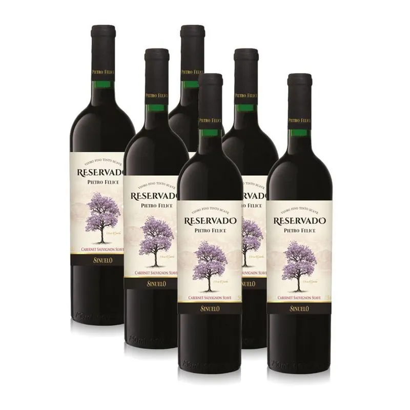 Vinho Tinto Suave Cabernet Sauvignon Pietro Felice 6un