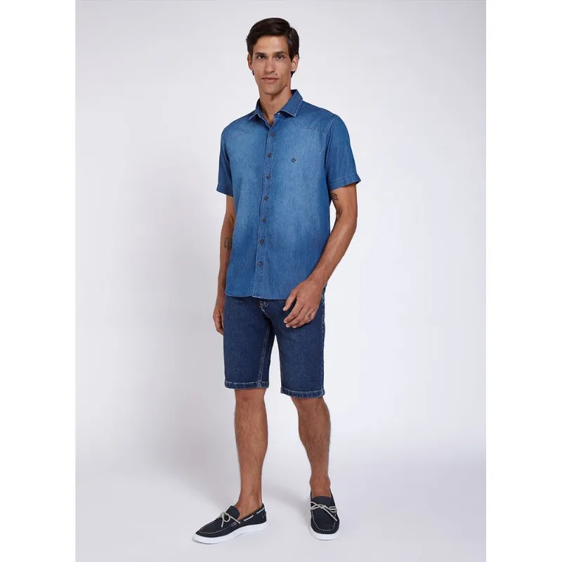 Camisa Jeans Slim Dudalina Masculina 2