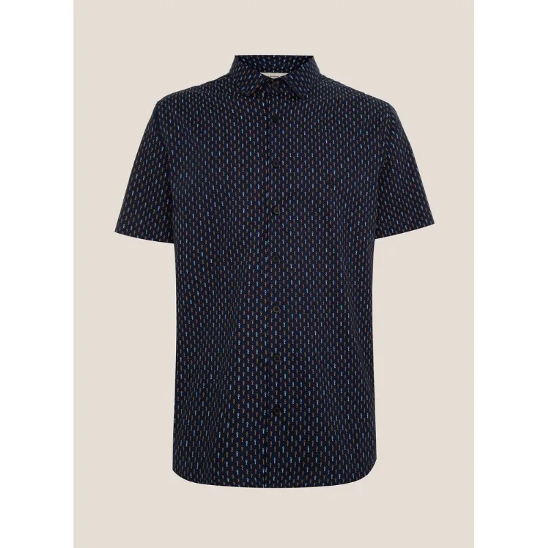 Camisa Comfort Fit Mini Print Dudalina Masculina 3