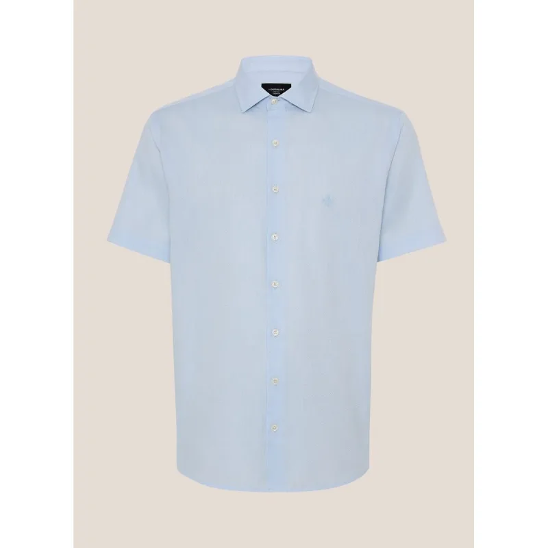 Camisa Comfort Fit Maquinetada Dudalina Masculina 8