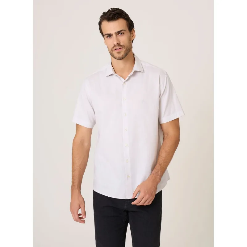 Camisa Comfort Fit Maquinetada Dudalina Masculina 10
