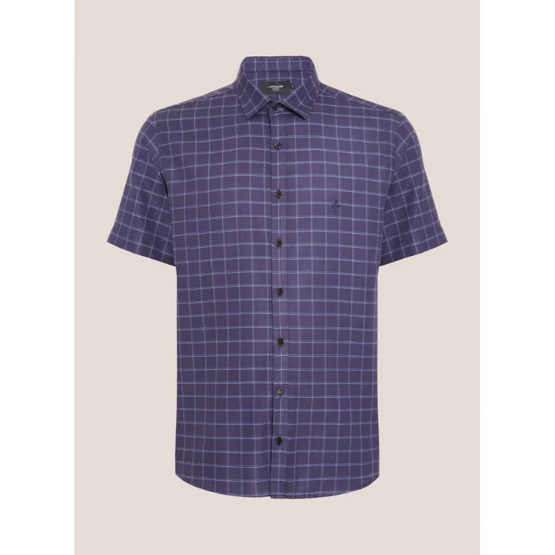 Camisa Comfort Fit Xadrez Dudalina Masculina 4