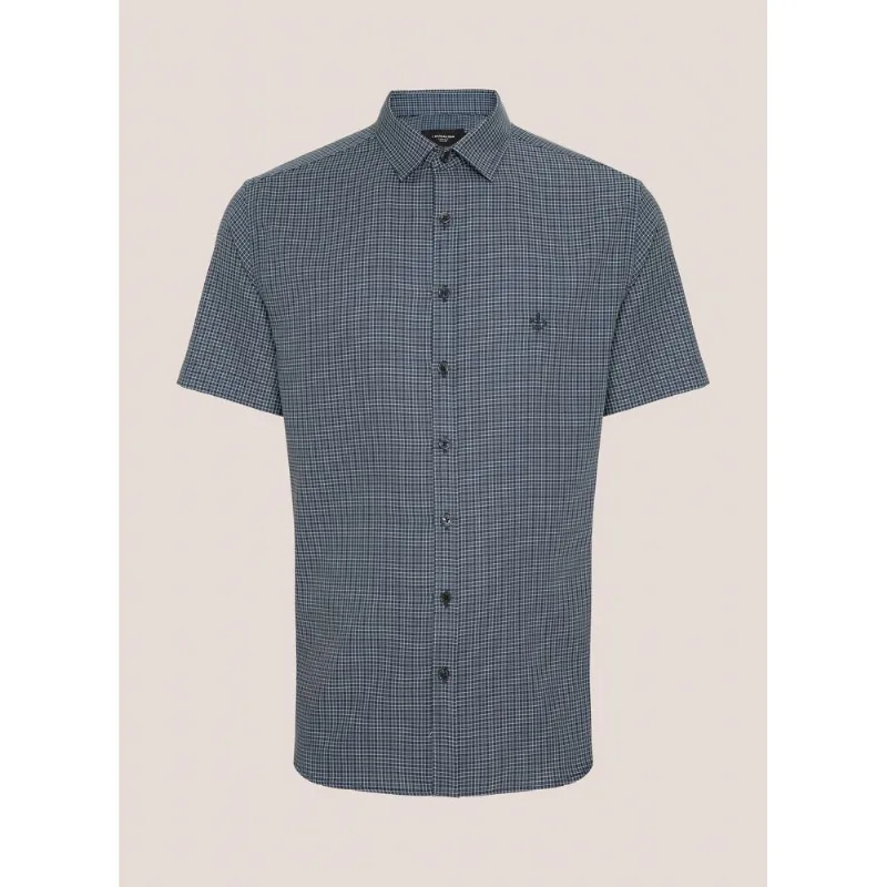 Camisa Slim Fit Maquinetada Dudalina Masculina 2