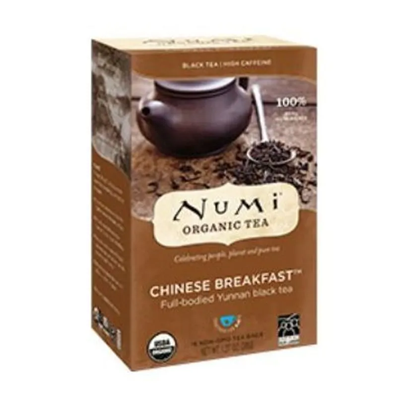 Chá Preto De Café Da Manhã Chinês 18 Bolsas De Chá Numi