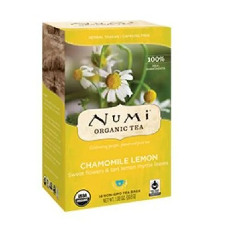 Chá Orgânico De Camomila E Limão Da Numi Tea