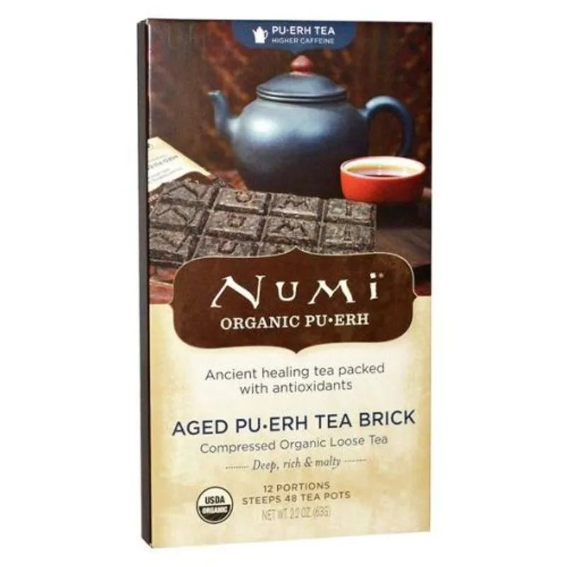 Tijolo De Chá Envelhecido Pu-erh Chá Orgânico Pu-erh, 2,2 Onças Por Chá Numi