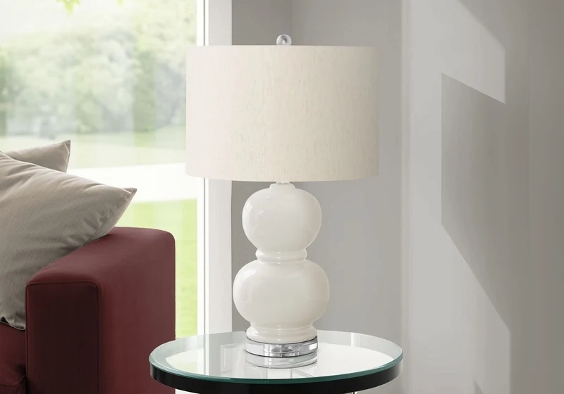 Contemporary Lighting, Table Lamp Beige