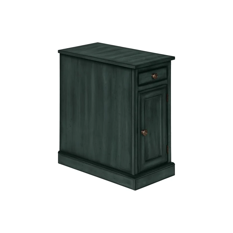 Accent Table With Storage Drawer For Living Room - Blue