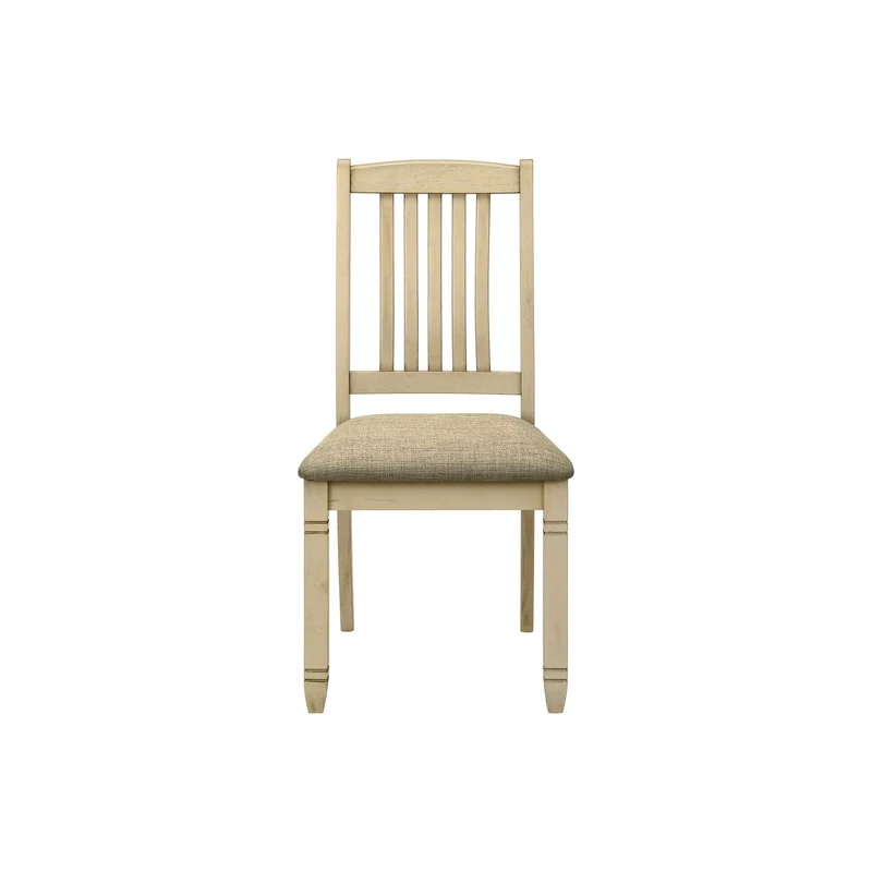 Transitional Dining Chair (Set of 2) Beige