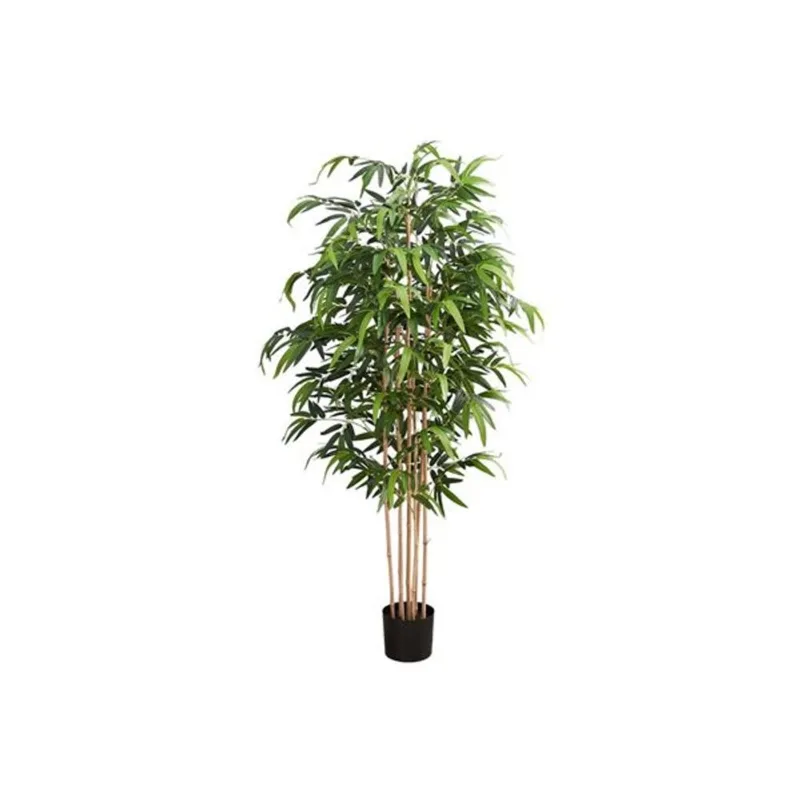 Monarch Specialties 83-in Tall Indoor Decorative Artificial Bamboo Tree in Black Pot