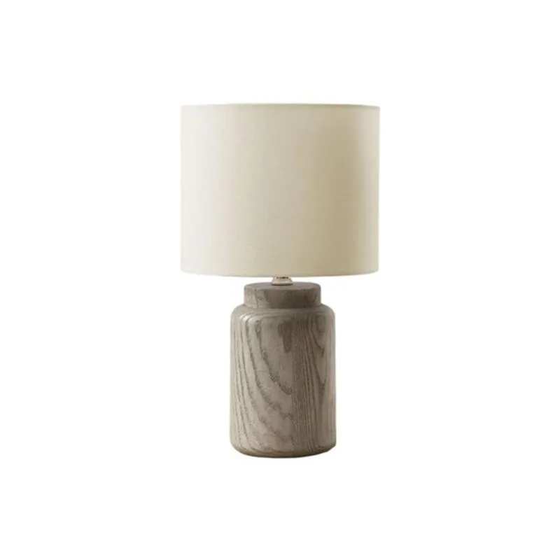 Monarch Specialties 17-in Taupe Resin Table Lamp with Ivory / Cream Shade