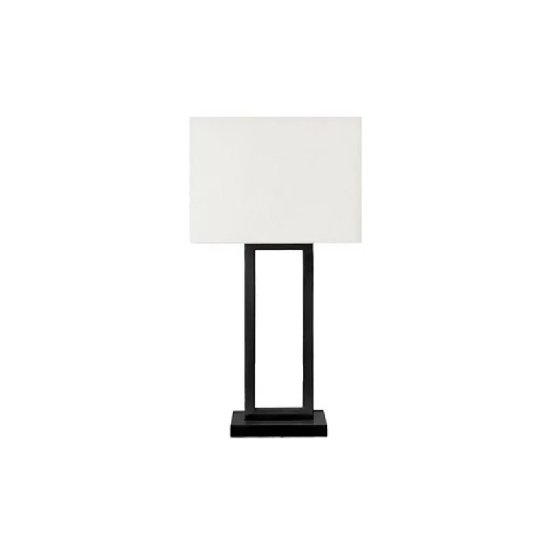 Monarch Specialties 28-in Black Metal Table Lamp with Ivory / Cream Shade and USB Port