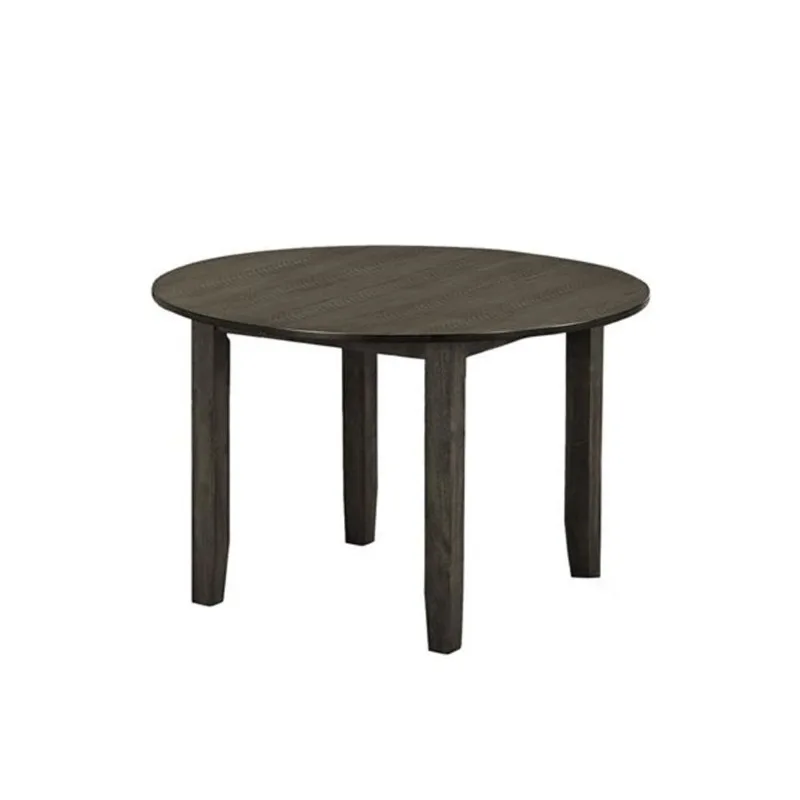 Monarch Specialties Round Dining Table w/ Veneer Top 48-in - Grey