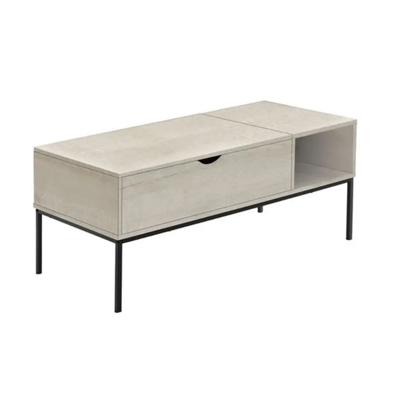 Monarch Specialties Coffee Table with Particleboard Top - Washed Oak