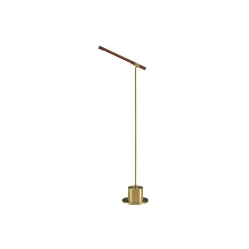 Monarch Specialties Floor Lamp 52-65-in with Wood Light Bar