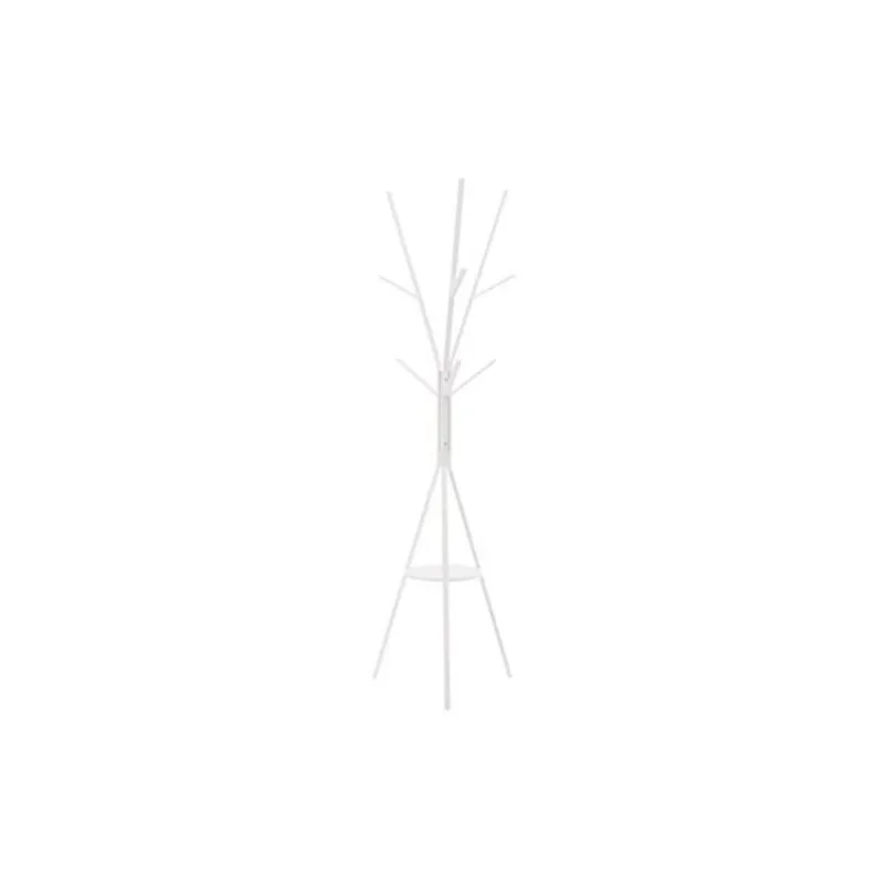 Monarch Specialties Coat Stand 6-Hook 72-in in Steel - White
