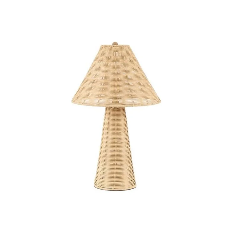 Monarch Specialties Contemporary Table Lamp 21-in – Natural Rattan