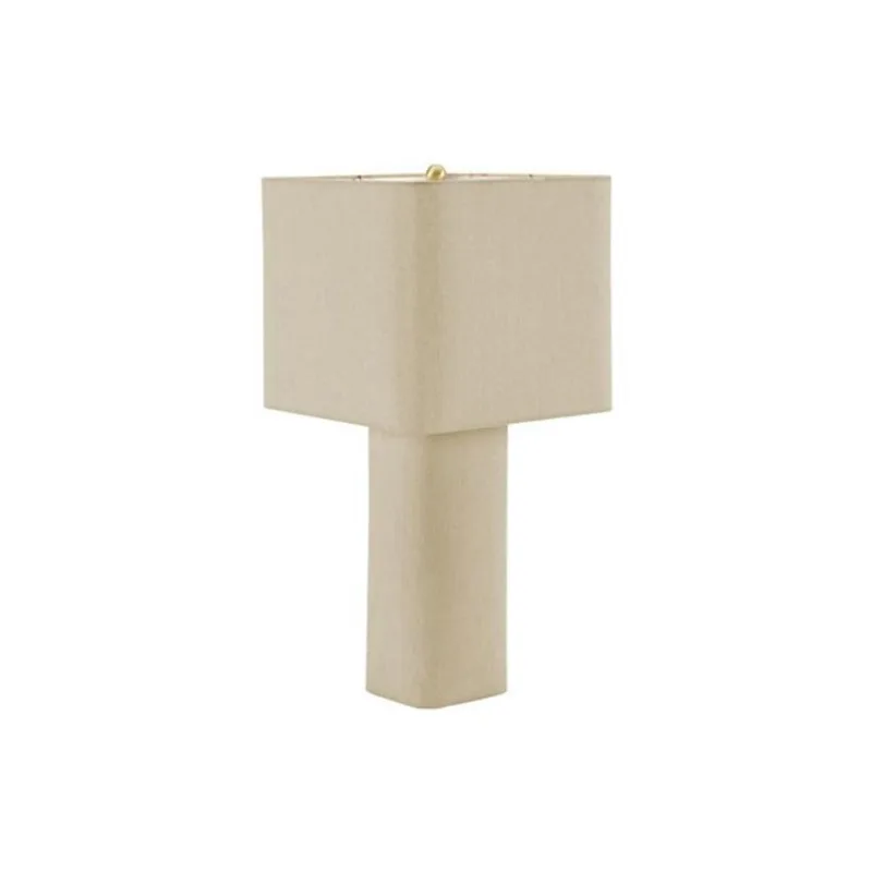 Monarch Specialties Contemporary Table Lamp 24-in – Natural Linen