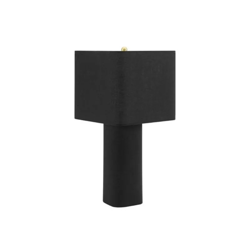 Monarch Specialties Contemporary Table Lamp 24-in – Black Linen