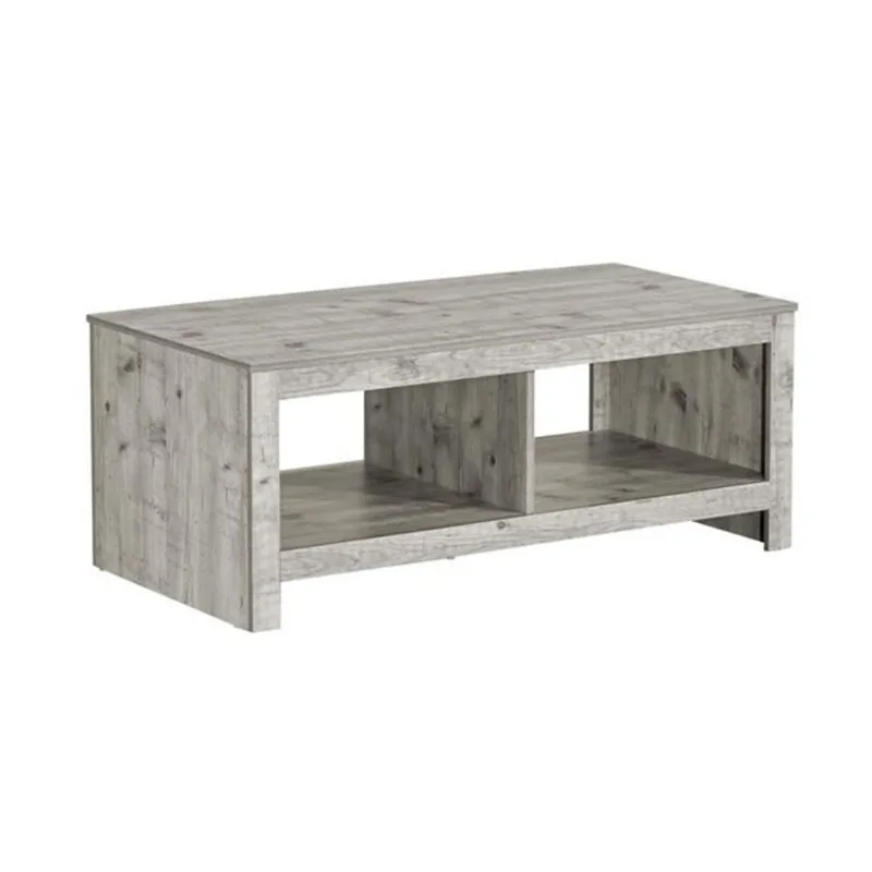 Monarch Specialties Coffee Table in Rubberwood with Particleboard Top - Grey