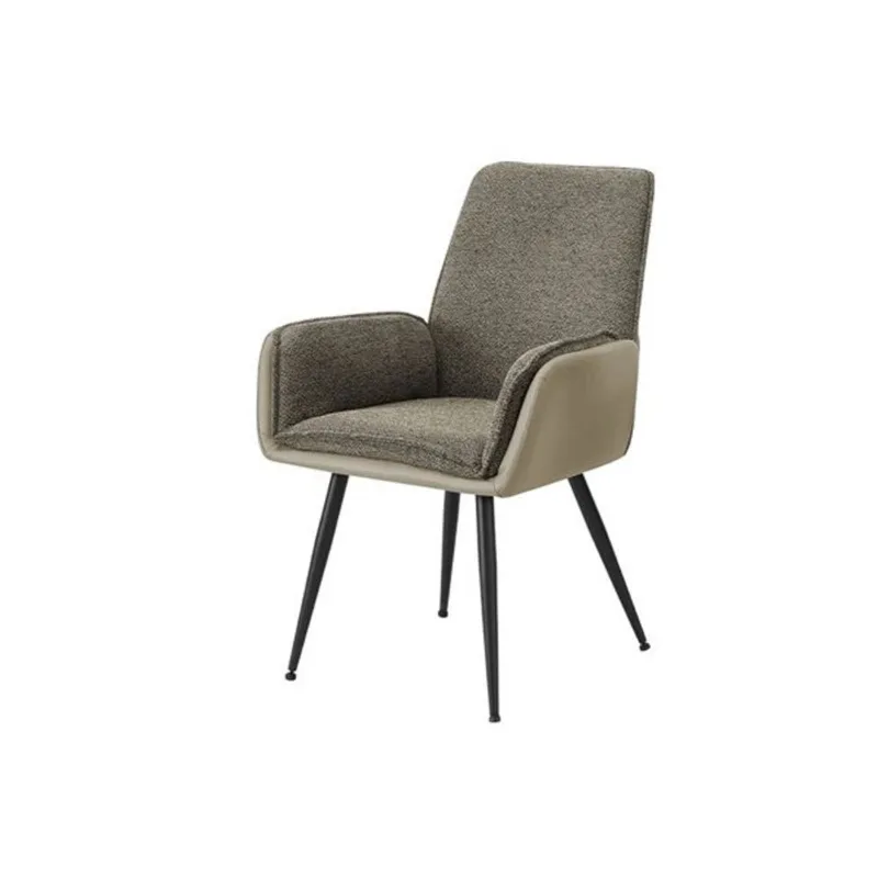 Monarch Specialties Contemporary Dining Chairs w/ Leather Look Upholstery and Wood Frame 36-in - Brown - Set of 2