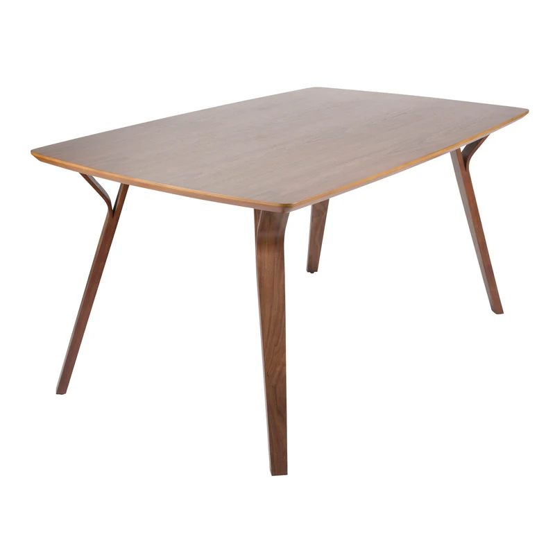 Folia - Mid Century Modern Dining Table Dark Brown