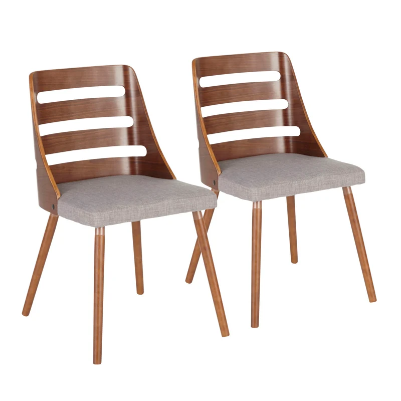 Trevi - Mid Century Modern Dining Chair Dark Brown