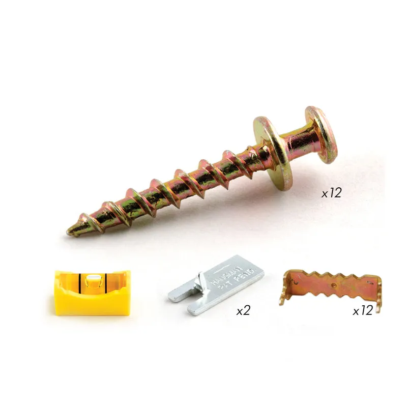 Kit De Suspensão De Parede Hangman, Capacidade De 45 Kg, 12 Unidades, Para 12 Itens