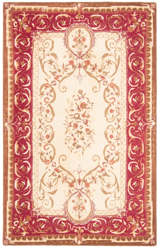 Safavieh Empire 415 Rug, EM415 LIGHT GOLD / RED / 2'-6" x 12'