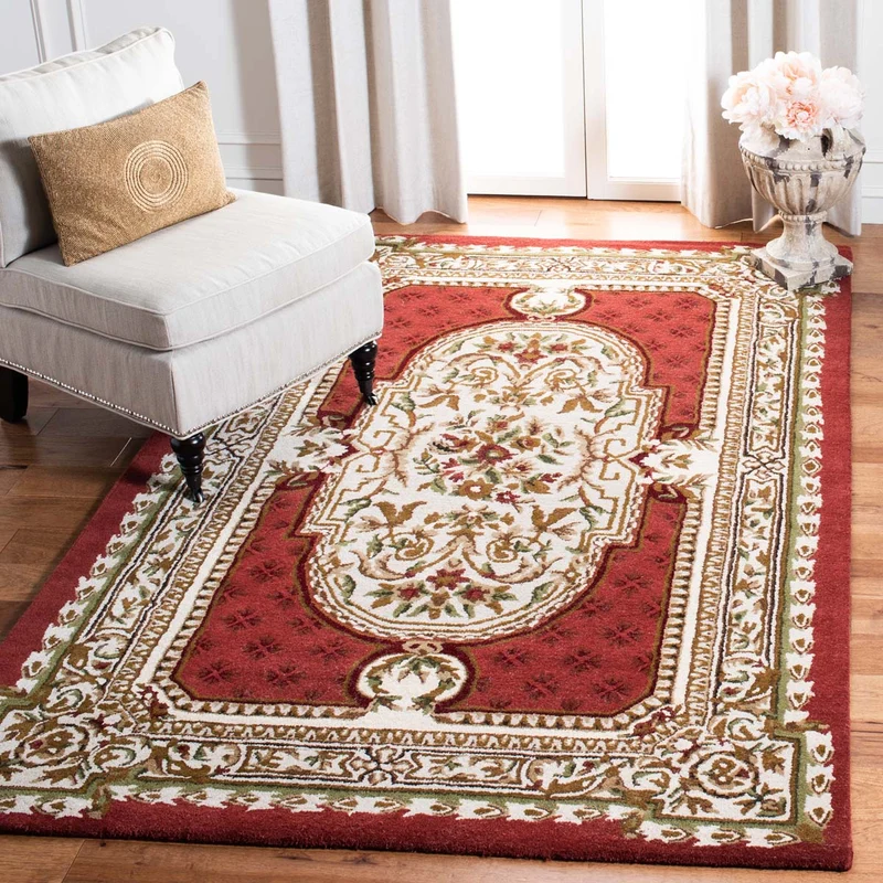 Safavieh Classic 755 Rug, CL755 Burgundy / 5' X 8'