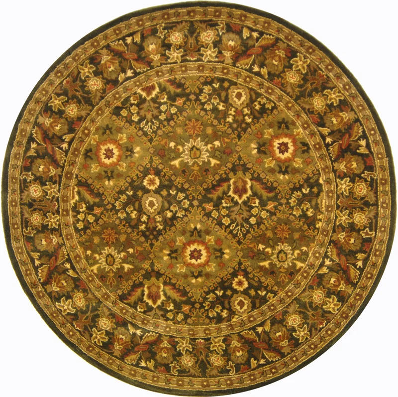 Safavieh Antiquity Diamond Lattice Hand-Tufted Wool Rug, AT57 OLIVE / 7'-6" X 9'-6"