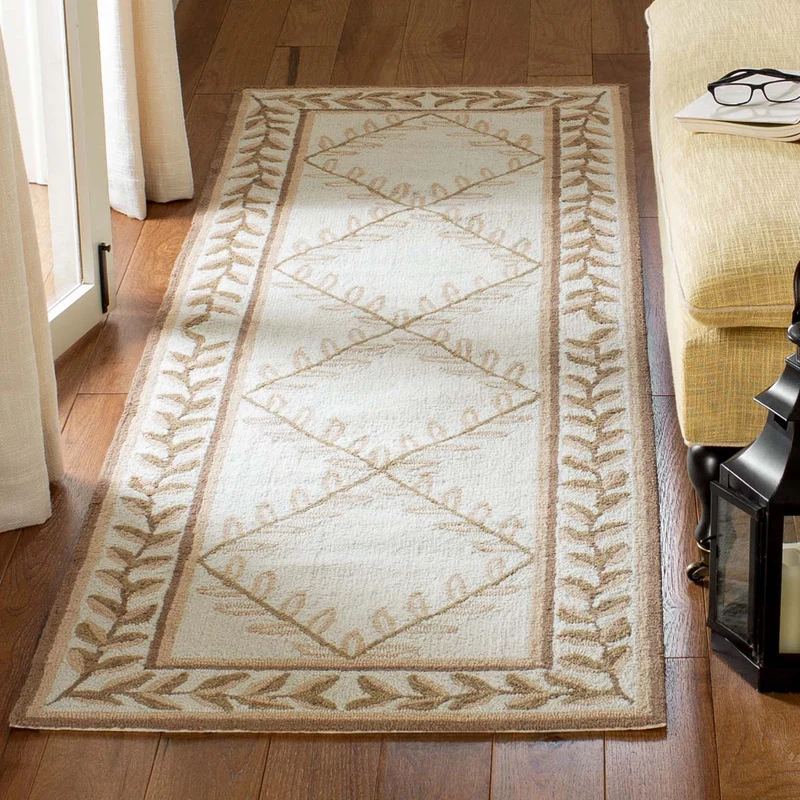 Safavieh Easy Care 430 Rug, EZC430 Ivory / Sage / 3'-0" X 5'-0"