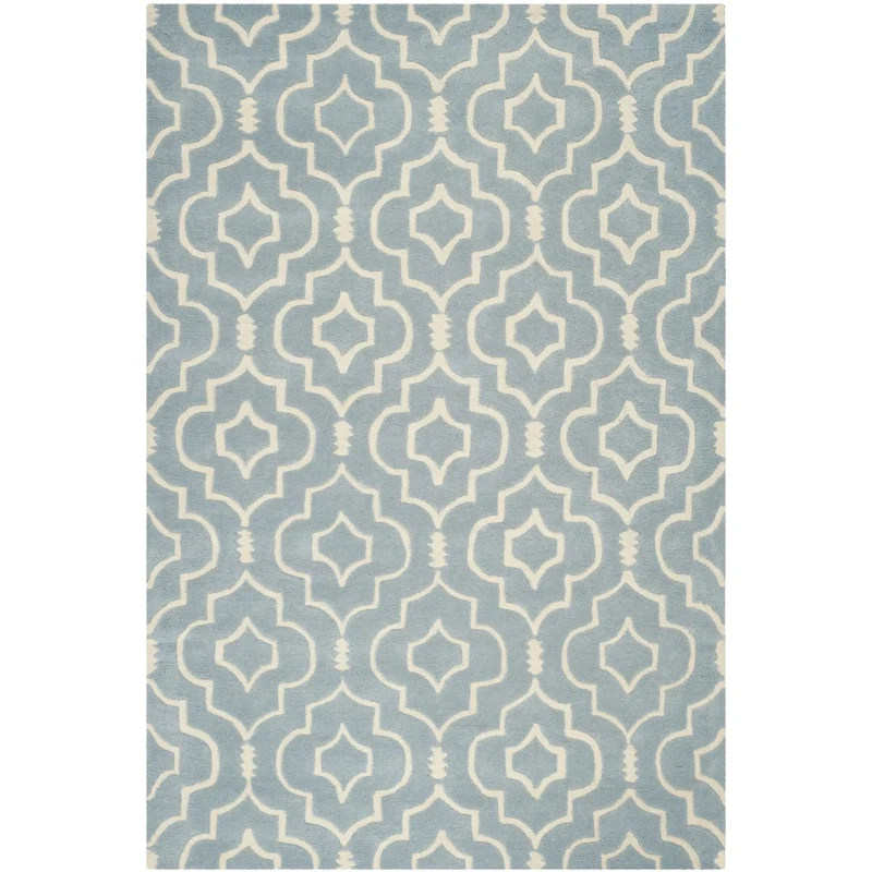 Safavieh Chatham 736 Rug, CHT736 Blue / Ivory / 5' X 8'